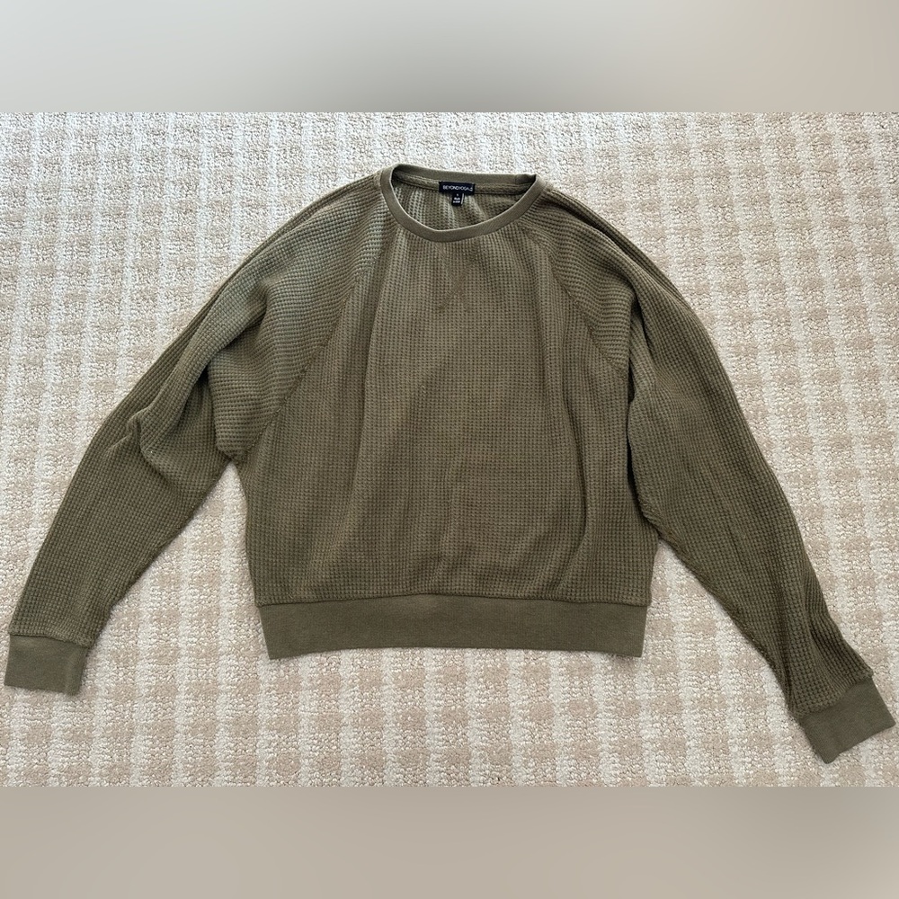 Beyond Yoga Olive Green Long Sleeve Top